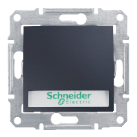 Schneider Electric. Кн.выкл. с надп. подсв., графит - Sedna - SDN1600370