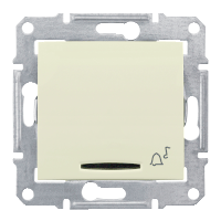 Schneider Electric. Кн.выкл. "звонок" подсв., беж. - Sedna - SDN1700147