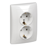 Schneider Electric. Розетка двойная с з/к без шт., бел - Sedna - SDN3000621