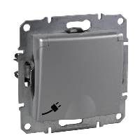 Schneider Electric. Розетка с/з с/ш с крыш., ал. IP44 - Sedna - SDN3100360