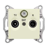 Schneider Electric. TV/R/SAT розет. пром., беж. - Sedna - SDN3501247