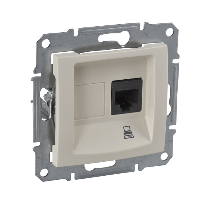 Schneider Electric. Компью роз.кат 5е экр.STP,с приж заж беж - Sedna - SDN4500147