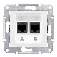 Schneider Electric. Комп роз.дво кат 5е экр.STP,приж.заж.бел - Sedna - SDN4600121
