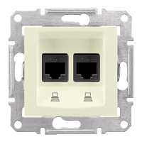 Schneider Electric. Комп роз.дво кат 5е экр.STP,приж.заж.беж - Sedna - SDN4600147