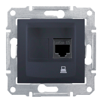 Schneider Electric. Компьют. розетка, графит - Sedna - SDN4700170