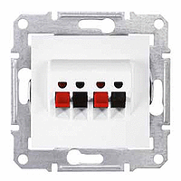 Schneider Electric. Аудио розетка х2, бел. - Sedna - SDN5400121