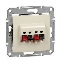 Schneider Electric. Аудио розетка х2, беж. - Sedna - SDN5400147