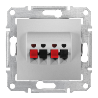 Schneider Electric. Аудио розетка х2, алюм. - Sedna - SDN5400160