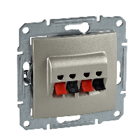 Schneider Electric. Аудио розетка х2, титан - Sedna - SDN5400168
