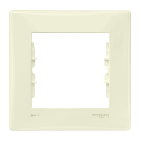 Schneider Electric. рамка 1 место IP44 беж - Sedna - SDN5810147