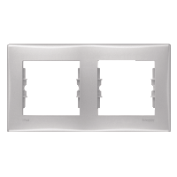 Schneider Electric. рамка 2 место IP44 алюм. - Sedna - SDN5810360