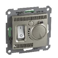 Schneider Electric. Термостат тепл.пол, титан - Sedna - SDN6000368