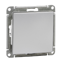 Schneider Electric. W59 1-клавишный ВЫКЛЮЧАТЕЛЬ, 10АХ, механизм, МАТОВЫЙ ХРОМ - W59 - VS110-154-5-86