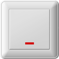 Schneider Electric. W59 1-клавишный ВЫКЛЮЧАТЕЛЬ 2-полюсный, 16АХ, в сборе, БЕЛЫЙ - W59 - VS216-152-18