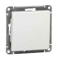 Schneider Electric. W59 1-клавишный ПЕРЕКЛЮЧАТЕЛЬ, 10АХ, механизм, БЕЛЫЙ - W59 - VS610-156-1-86