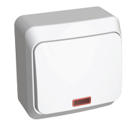 Schneider Electric. 1-КЛАВИШНЫЙ ПЕРЕКЛЮЧ. С ПОДСВ. (СХ.6) - BA10-007B