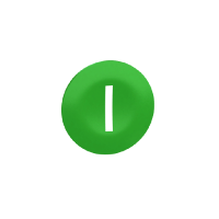 Schneider Electric. Колпачок толкателя для многофункциональной головки кнопки 22мм зеленый I - ZBA7331