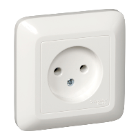 Schneider Electric. Прима - розетка - скр. уст. - 2К - 10А - сл. кость - IP20 - RS10-184-S