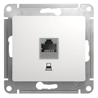 Schneider Electric. Glossa - компьютер.розетка - RJ45 cat.5e UTP - белый - GSL000181K