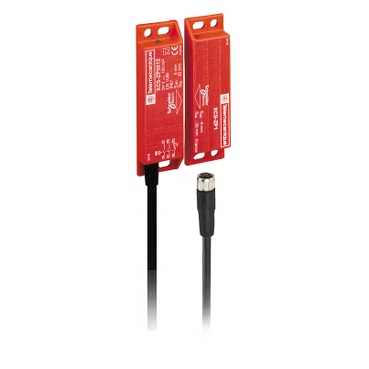 Schneider Electric. Telemecanique: coded magnetic switch XCSDMP - 1 NC + 2 NO - 1 NO staggered - M12 0.15m - XCSDMP500L01M12