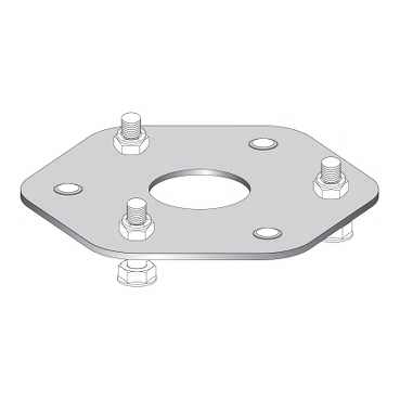 Schneider Electric. Telemecanique: Column Simple fixing base - XUSZFB1