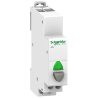 Schneider Electric. КНОПКА УПР iPB 1НЗ СЕРАЯ+КРАСНЫЙ ИНД 12-48В - A9E18039