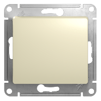 Schneider Electric. Glossa - 1-полюсн. выкл. - механизм - 10 AX - бежевый - GSL000211