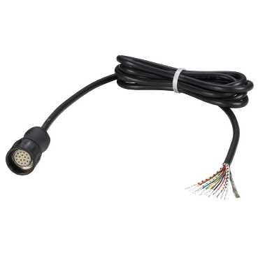 Schneider Electric. Telemecanique: pre-wired M23 female connector - for incremental encoder - cable 2m - XCCPM23121L2