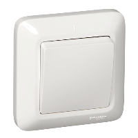 Schneider Electric. Прима - выключатель - скр. уст. - 1-кл. - 10АХ - белый - IP20 - VS1U-116-B