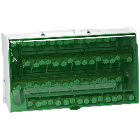 Schneider Electric. Linergy DS - Распределительный блок винтовой 4P - 125A - 60 отверстий - LGY412560