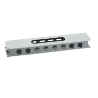 Schneider Electric. Кабельный канал 19" 2U c крышкой RAL7035 - NSYCRTM2UC