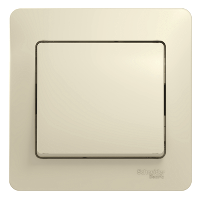 Schneider Electric. Glossa - 1-полюсн. выкл. - механизм в сборе - 10 AX - бежевый - GSL000212