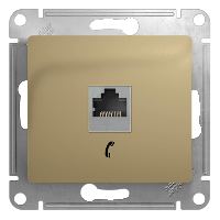 Schneider Electric. Glossa - телефоннная розетка - RJ11 - титан - GSL000481T