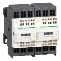 Schneider Electric. TeSys D reversing contactor - 3P(3 NO) - AC-3 - <= 440 V 9 A - 110 V DC coil - LC2D093FD
