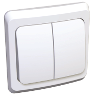 Schneider Electric. ДВУХКЛАВИШНЫЙ ВЫКЛЮЧ. (СХ. 5) - BC10-002B