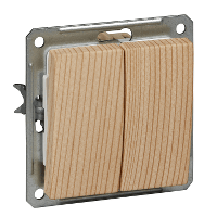 Schneider Electric. W59 2-клавишный ВЫКЛЮЧАТЕЛЬ, 16АХ, механизм, СОСНА - VS516-252-7-86