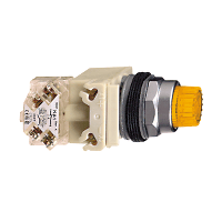 Schneider Electric. Кнопка с подсв. желтая, 24В - 9001K2L35AH13