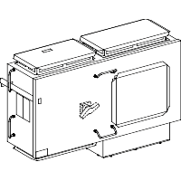 Schneider Electric. Canalis - болт. отвод. блок для Compact NSX/NS1250 с перед. подкл. - 3L+N+PER - KTB1250CB5