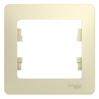 Schneider Electric. Glossa - рамка - 1-постов. - бежевый - GSL000201