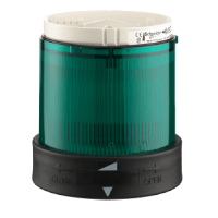 Schneider Electric. Сегмент свет.колонны 70мм зеленый, 250В - XVBC33