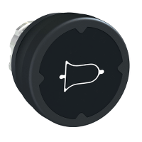Schneider Electric. pushbutton head for harsh environment - black - with marking-legend rotated 90° - ZB4BC28001RA