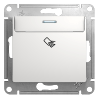 Schneider Electric. Glossa - выкл.,управл.карточкой-ключом - белый - GSL000169