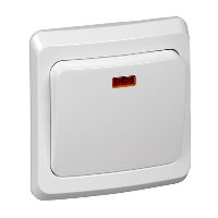 Schneider Electric. ОДНОКЛАВИШНЫЙ ВЫКЛЮЧ. С ПОДСВ. (СХ.1) - BC10-005B
