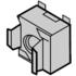 Schroff. Nut Square M4 X 0.7-THD 1.8mm-THK Zinc - 21120128