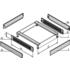 Schroff. Side Trim, ST, 1.5mm, Height 100mm - 23130170