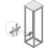 Schroff. C-RAIL FOR THE CABINET DEPTH - 23130086