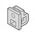 Schroff. Printed Board Bracket for Fixing PCB to Front Panel, Plastic, Gray - 60807183
