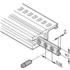 Schroff. Steel Threaded Strip, Zinc Finish Usable For All Horizontal Rails - 34561320