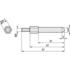 Schroff. Coding Pin For Rear Frame, ST, White Zinc-Plated, 1 Piece - 60895018