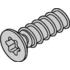 Schroff. Countersunk Screw, Torx (2.5x7.7), Self-tapping, Steel Zinc Plated - 24560158